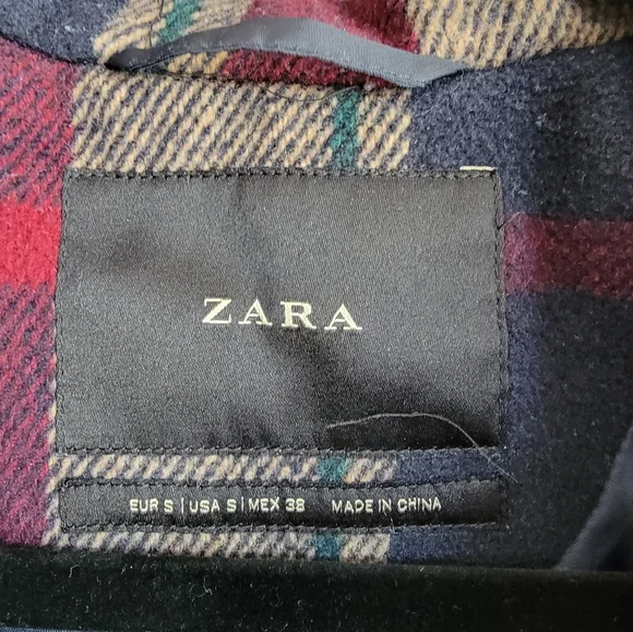 Zara Button Up Check Plaid Jacket - Picture 7 of 7